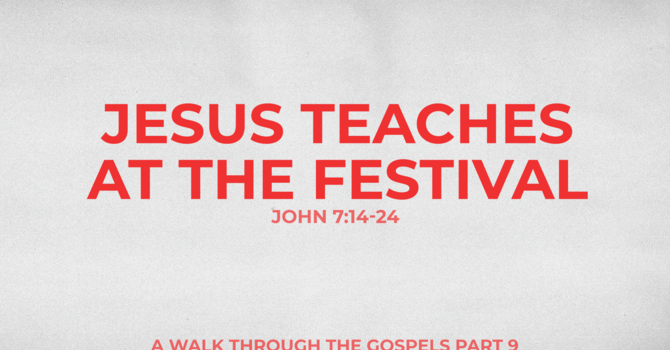 Jesus Teaches at the Festival