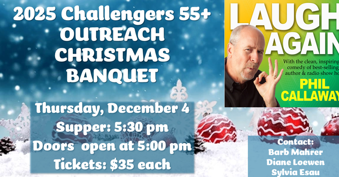Challengers 55+ OUTREACH Christmas Banquet