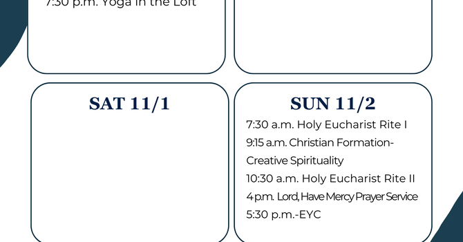 This Week at a Glance