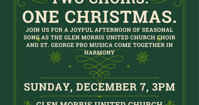 Two Choirs. One Christmas.
