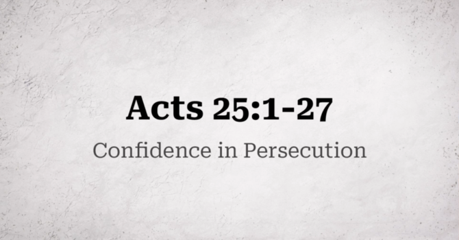 Confidence in Persecution 