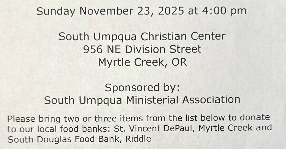 Area Wide Thanksgiving Service