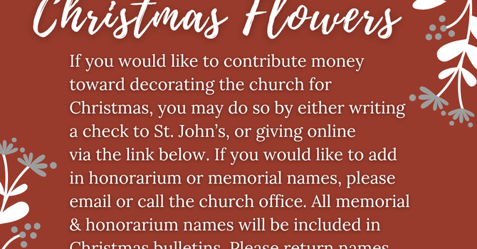 Christmas Flower Donations