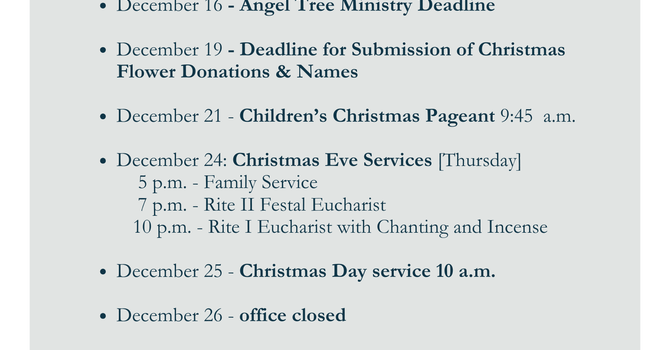 Advent & Christmas at St. John's