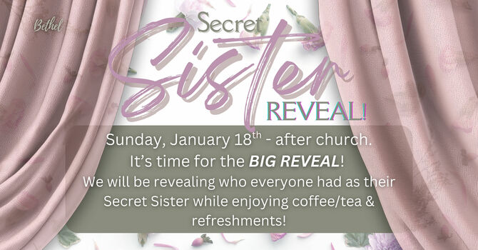 Secret Sister REVEAL!