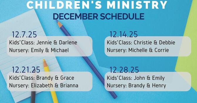 Children's Ministry Volunteer Rotation image