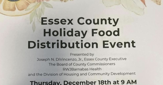 Essex County Holiday Food Distribution