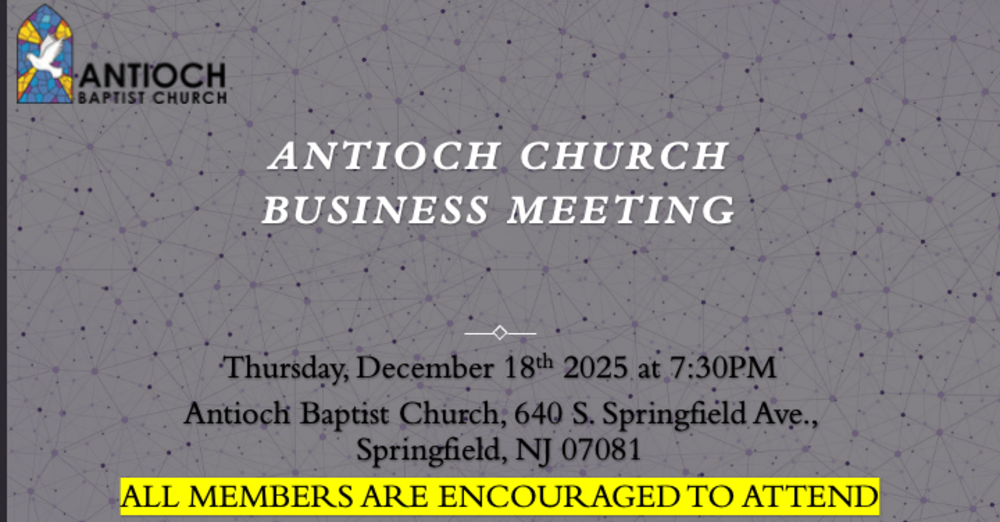 Annual Church Business Meeting