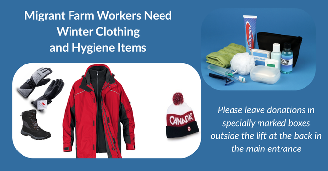 Migrant Farm Workers Clothing and Hygiene Items Needed image