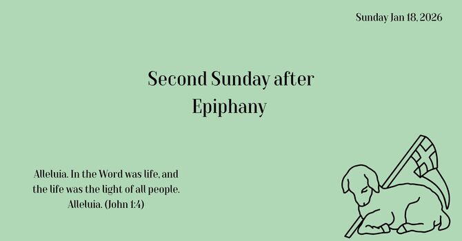 Second Sunday after Epiphany image