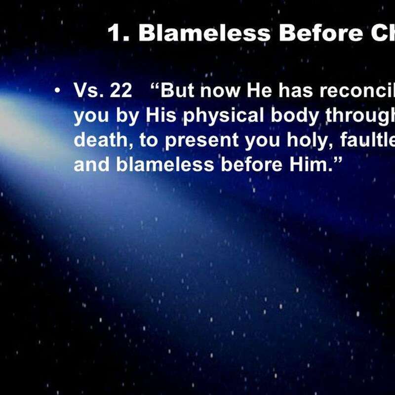 Blameless, provided that...