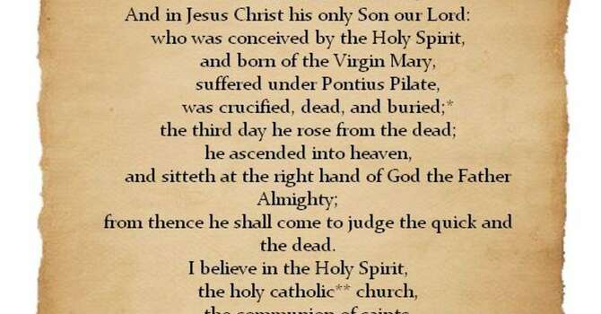 The Apostles' Creed - Laity Sunday Break