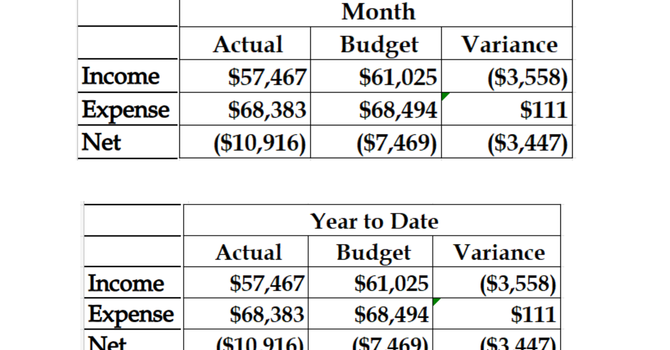 January Financial Results
