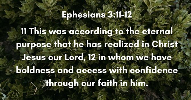 Ephesians 3:11-12 image