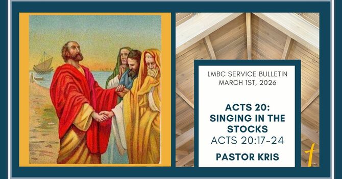 Bulletin for Sunday, March 1st, 2026