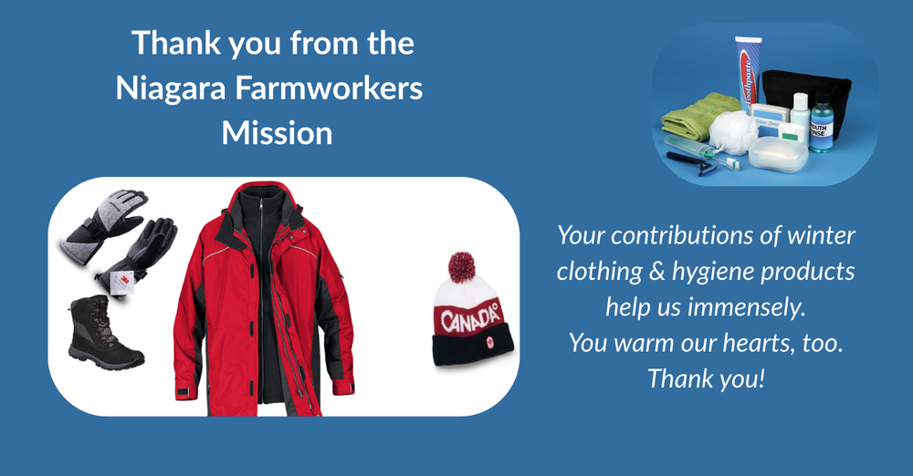 Thanks from the Niagara Farmworkers Mission