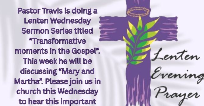 Wednesday Lenten Sermon