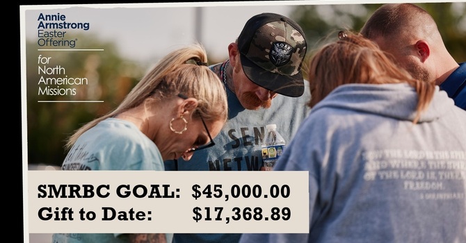 SMRBC has given $17,368.89 towards our $45,000.00 AAEO Offering Goal