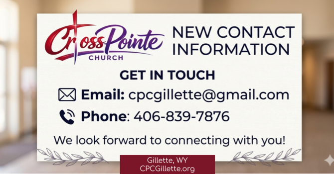 New Contact Information