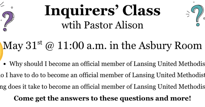 Inquirers' Class