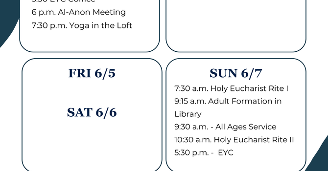 This Week at a Glance