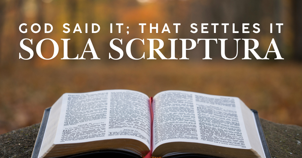 Church Service: God Said It; That Settles It