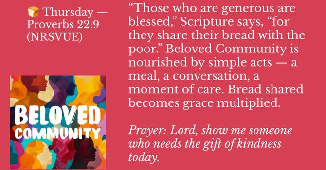Thursday – Proverbs 22:9 (NRSVUE)