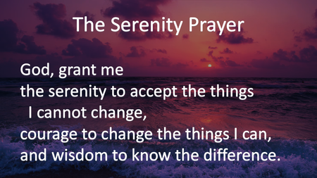 The Serenity Prayer