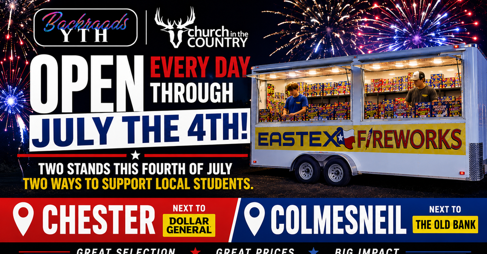 Backroads YTH Fireworks Stands For 4th of July