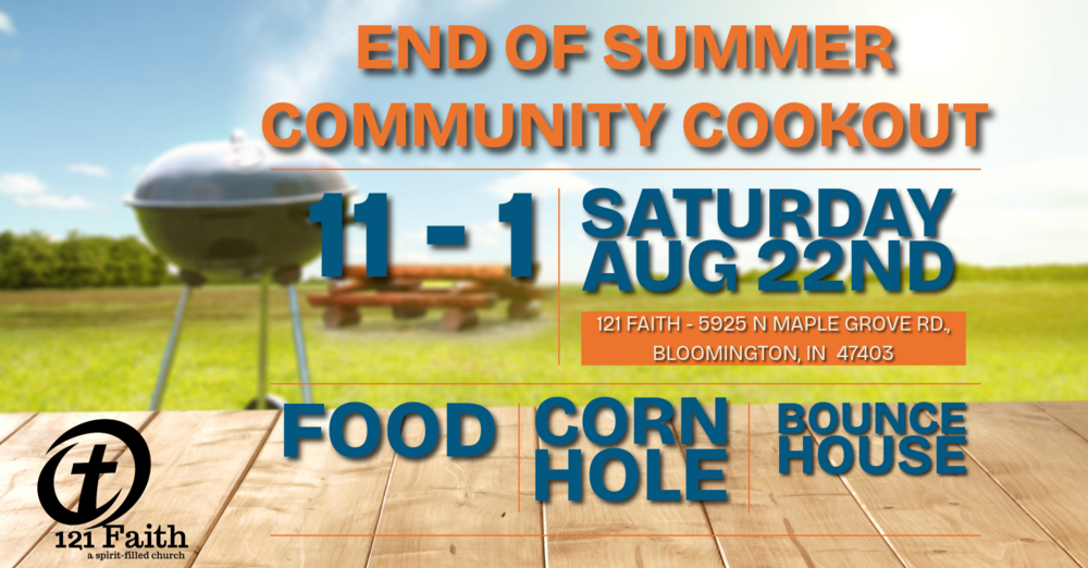 End of Summer Community Cook-Out