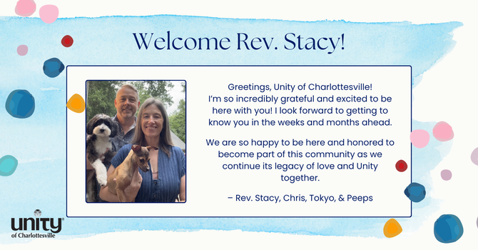 Hello from Rev. Stacy!