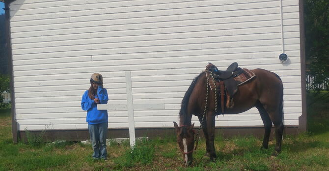 Youth horse program at Shulus 