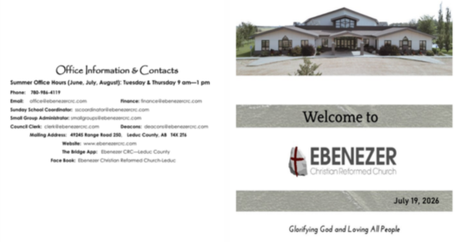 July 19, 2026 Bulletin