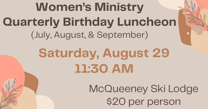 Women's Ministry Birthday Lunch
