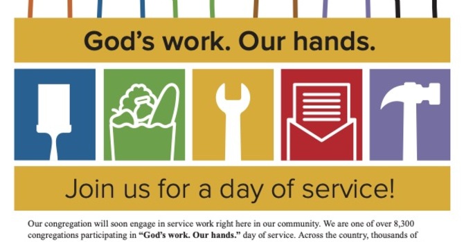 God's Work. Our Hands. 