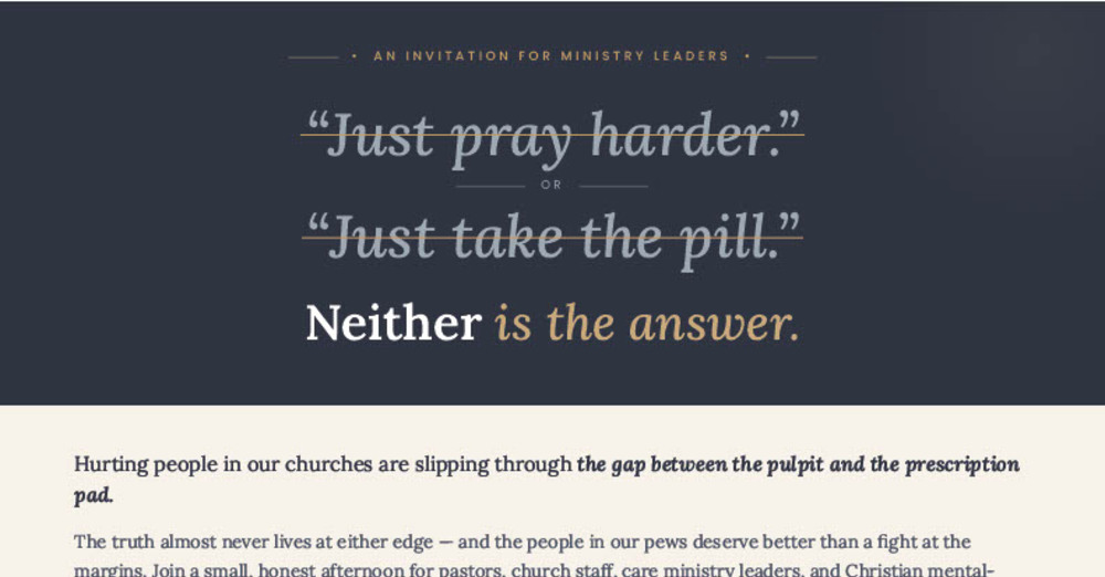 Ministry Leaders and Mental Health 