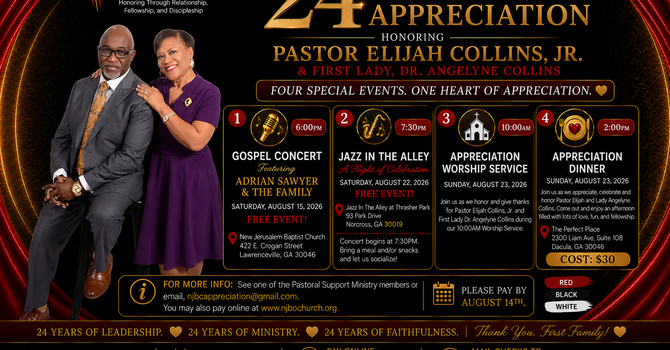 Celebrate 24 Years of Faithful Leadership