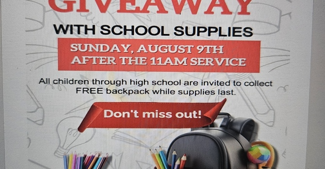 Backpack and School Supply Give-away 