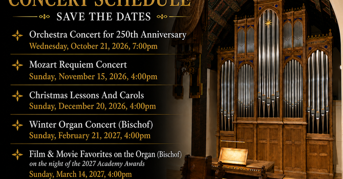 2026-2027 Concert Schedule