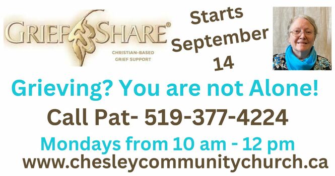 Grief Share coming September 14!