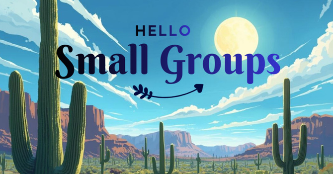Fall Small Groups starting soon