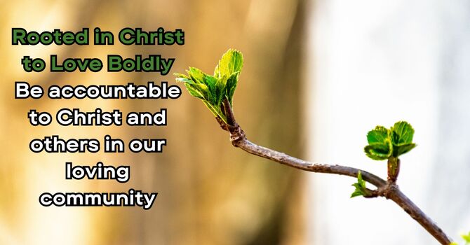 Be accountable to Christ and others in our loving community