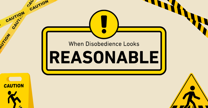 When Disobedience Looks Reasonable image