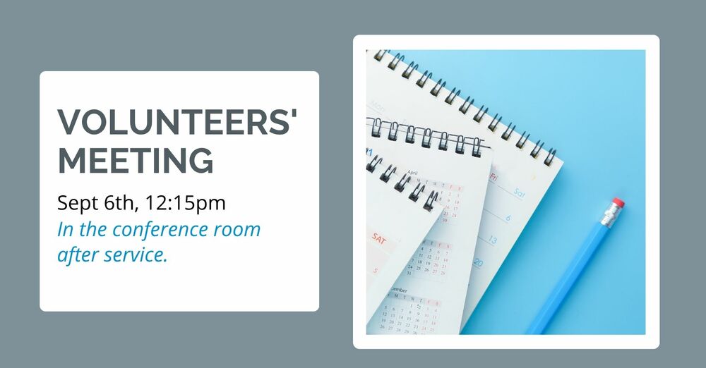 Volunteer Meeting