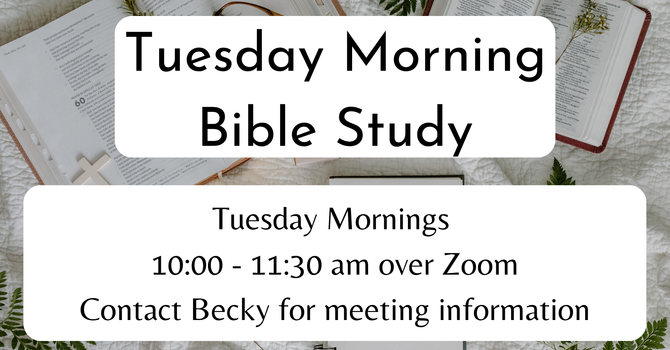 Tuesday Morning Bible Study