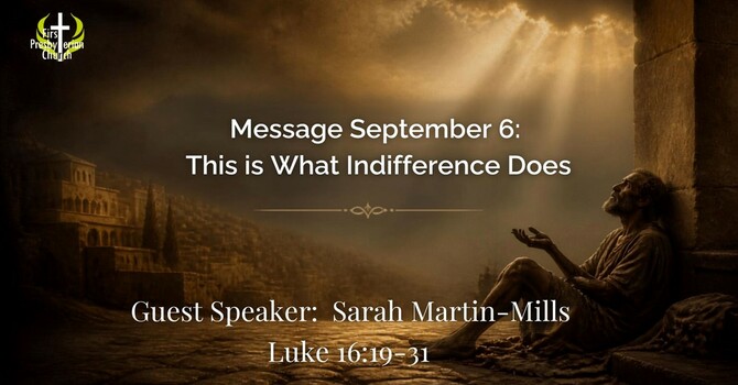 Sunday September 6 Message