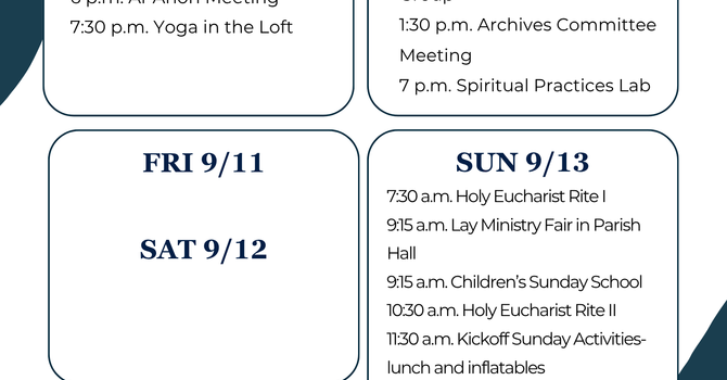 This Week at a Glance