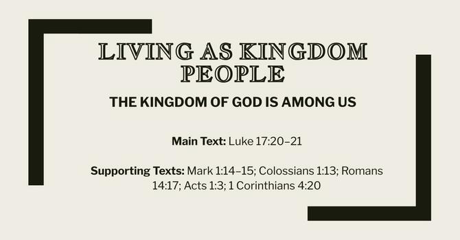Living as Kingdom People