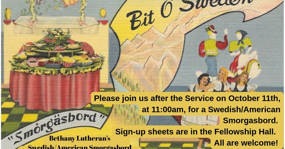 Founder's Day and Swedish Smorgasbord