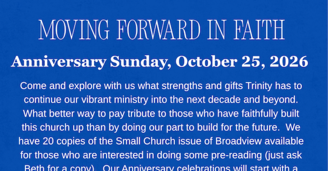 Anniversary Sunday